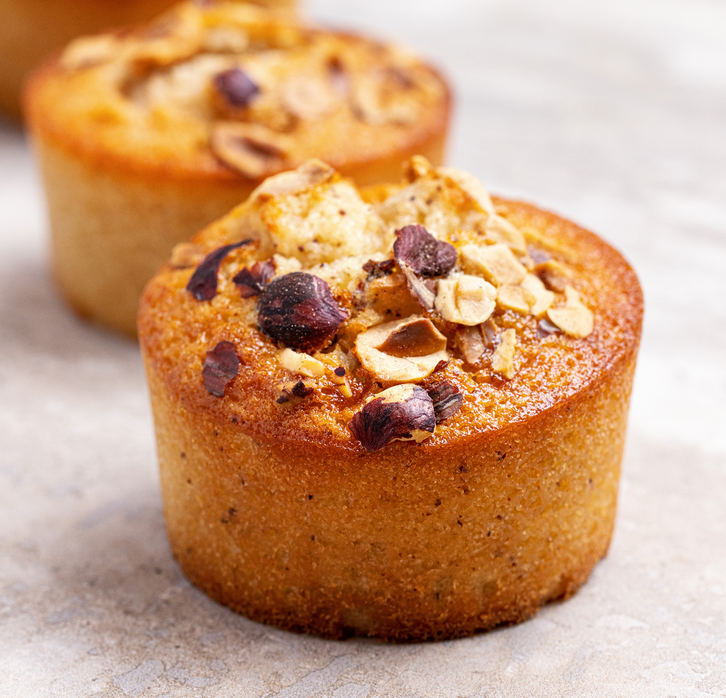 Financier noisettes, fleur d’oranger