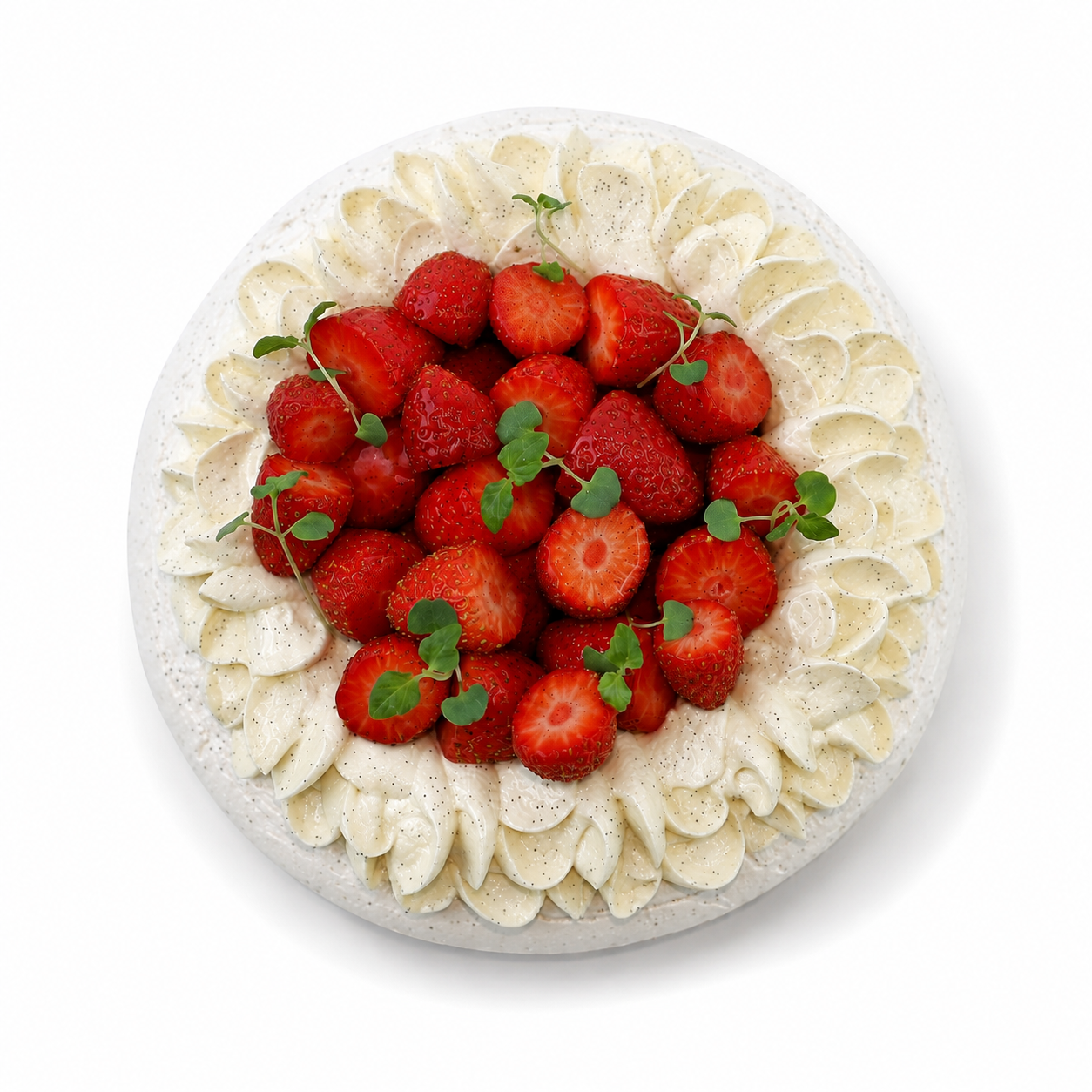 Pavlova aux fraises