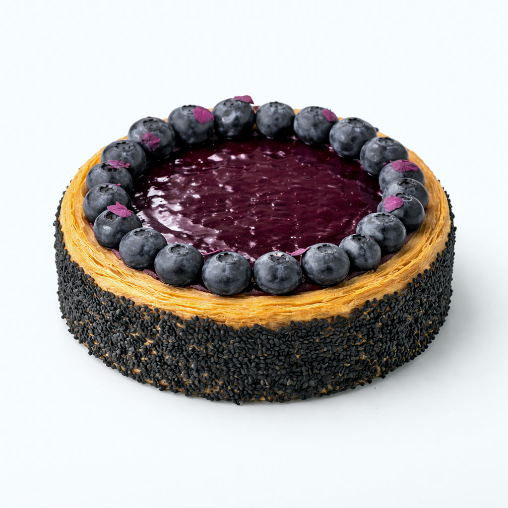 Flan Myrtille Sésame Noir